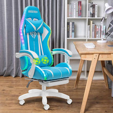 将图片加载到图库查看器,High Quality Gaming Chair RGB Light Office Chair Gamer Computer Chair Ergonomic Swivel Chair 2 Point Massage Gamer Chairs