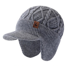 Load image into Gallery viewer, New Unisex Winter Hat Plush Fur Lined Warm Earflap Cap Stylish Soft Beanie Hat Outdoor Thick Ski Sports Knitted Hat