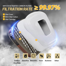 将图片加载到图库查看器,6800 Full Face Safety Work Gas Masks Survival Nuclear and Chemical with 40mm Activated Carbon Filter & Anti-Fog Design
