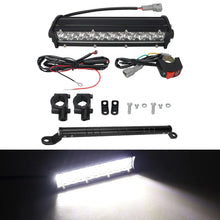 Load image into Gallery viewer, Motorcycle Headlight Light Handlebar LED Light Bar Set 60W LED With switch Kit Fits Most 7/8” Handlebars White Yellow Flicker