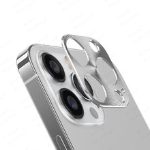 Load image into Gallery viewer, Alloy Camera Protector For Iphone 13 12 14 11 Pro Max Mini Plus Protective Full Cover Ring Textured Phone Lens Film Iphone14 Aluminum Alloy Camera Protector For Iphone