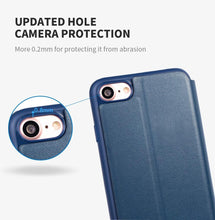 Load image into Gallery viewer, Ultra Thin Slim Case For iPhone 13 12 Case 6S 7 8 Plus X XR XS Max Flip Leather Cover For iPhone 12 11 Pro Max Case Leather Extra Slim Phone Case With Stand Function