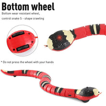 Load image into Gallery viewer, Automatic Smart Sensing Snake Cat Toy – Interactive USB Rechargeable Moving Pet Toy with Lights & Motion Detection for Cats