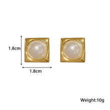 Load image into Gallery viewer, White Flower & Butterfly Dangle Earrings β Acrylic Pearl Heart Jewelry