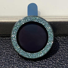Load image into Gallery viewer, Glitter Diamond Camera Lens Protector For Iphone 13 Pro Max Mini Camera Metal Ring Glass For Iphone 12 11 Pro Max Protective Cap Diamond Glitter Camera Lens Protector On For Iphone