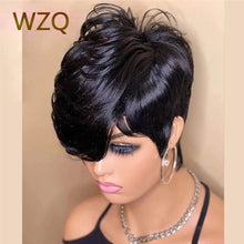 Load image into Gallery viewer, Short Bob Wig Pixie Cut Straight Human Hair Wigs For Women Natural Color Human Hair Accessories Glueless Wig Ready To Wear Sale