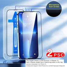 将图片加载到图库查看器,2pcs Full Cover Screen Protector For iPhone 11 12 13 PRO MAX Privacy Glass For iPhone 14 Pro XS Max XR 13 12 mini Tempered Glass Tempered Glass Screen Protector Film 9H Hardness Anti Scratch Screen Protector
