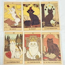 将图片加载到图库查看器,El Tarot de los Gatos – 78-Card Spanish Divination & Board Game Deck