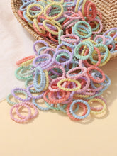 将图片加载到图库查看器,100pcs Kids Rubber Bands – Colorful Hair Scrunchies for Toddlers