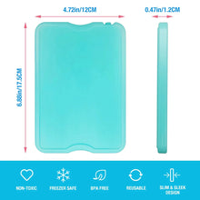 Load image into Gallery viewer, Slim Reusable Ice Packs for Lunch Box – Long-Lasting Freezer Cool Packs for Lunch Bags & Coolers (Set of 4)