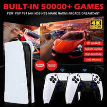 Load image into Gallery viewer, GB5 Video Game Console 256GB/128GB/64G 50000 + Retro Games HD TV Game Box 5 Two Gamepads For PS1/PPSPP/MAME Arcade Gaming Stick