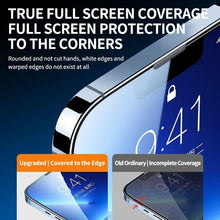 Load image into Gallery viewer, 8K HD Anti Peeping Luxury Fast Install Full Cover Glass Screen Protector For iPhone 14 13 12 11 PRO MAX MINI X XS 9H Hardness Tempered Glass Scratchproof Shatterproof Bubble Free Screen Protector For iPhone