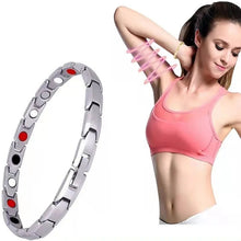 将图片加载到图库查看器,Womens Magnetic Health Energy Bracelet Slim Healthcare Jewelry Powerful Therapy Bracelet Friend Gift