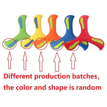 Load image into Gallery viewer, Soft Three-Leaf Boomerang Toy for Kids & Adults – Safe Outdoor Flying Game