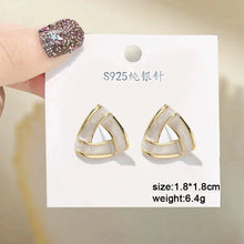 Load image into Gallery viewer, White Flower & Butterfly Dangle Earrings β Acrylic Pearl Heart Jewelry