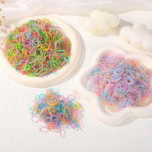 Load image into Gallery viewer, 500/1000Pcs Colourful Hair Ties for Girls Kids Ponytail Holder Bands
