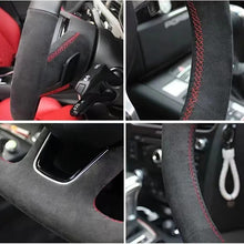 Load image into Gallery viewer, Car Steering Wheel Cover Suede Leather Car Accessories For Subaru Forester 2008-2012 Impreza 2008-2011 Legacy 2008-2010 Exiga 2