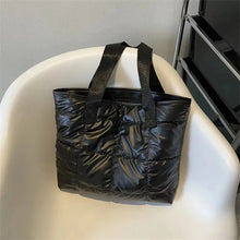 Load image into Gallery viewer, Quilted Cotton Tote Bag – Large Capacity Fashion Ladies Handbag