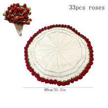 Load image into Gallery viewer, 1pcs Finished Flower Bouquet Blanket Soft and Lightweight Knitted Throw Blankets for Birthday Wedding Valentineâs Day Home Decor
