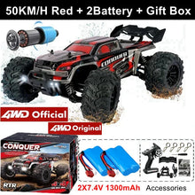 Load image into Gallery viewer, 4WD RC Off-Road Car - 1:16 High-Speed Brushless Truck, 50-80KM/H, 4x4 Drift Racing Toy for Kids & Adults