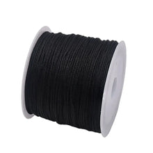 Load image into Gallery viewer, 50 Yards 0.8mm Braided Nylon Cord – Durable Satin String for Jewelry Making, Beading, Macrame, Chinese Knot & DIY Crafts