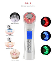 Load image into Gallery viewer, Ultrasonic Ion Facial Massager - Photon Rejuvenation & EMS Microcurrent, Portable Vibration Skin Care Device for Home Use