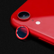 Load image into Gallery viewer, Camera Protection Ring with Metal Camera Protection Film For iPhone XR Metal Camera Protector Ring Circle Compatible with iPhone XR Aluminum Alloy Back Lens Protective Glass Cover