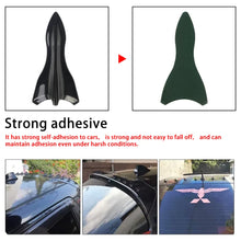 Load image into Gallery viewer, 10Pcs Universal PU Rear Roof Shark Fins Spoiler Wing Kit Car Roof Spoiler Bumper Spoiler Shark Fin Diffuser Vortex Generator