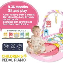Load image into Gallery viewer, Baby Fitness Play Gym with Music & Piano Mat