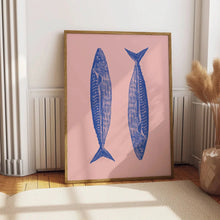 Load image into Gallery viewer, Japanese Red Koi Fish Canvas Wall Art Minimalist Poster
