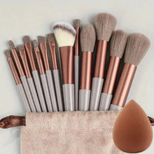 Load image into Gallery viewer, Soft Fluffy Professional Makeup Brush Set - 13-16pcs for Foundation, Eyeshadow, and More