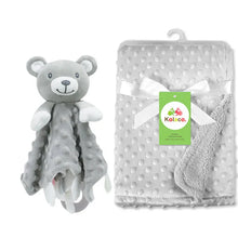 Load image into Gallery viewer, Personalized Newborn Baby Blanket with Name & Custom Stroller Gift Set