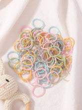 将图片加载到图库查看器,100pcs Kids Rubber Bands – Colorful Hair Scrunchies for Toddlers