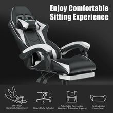 Load image into Gallery viewer, Gaming Chair with Footrest Gamer Chairs Ergonomic with Lumbar Cushion Headrest Gaming Chair Height Adjustable Computer Chair
