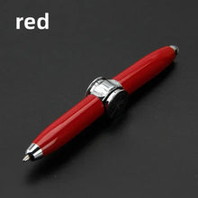 Load image into Gallery viewer, LED Gyro Spinner Pen – Multifunctional Metal Fidget Ballpoint Pen with Light | Stress Relief Spinning Pen for Writing, Focus & Gifts