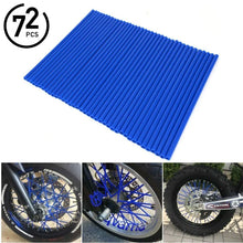 Load image into Gallery viewer, 72pcs Bicycle Wheel Spoked Protector Wraps 24cm Wheel Rim Spoke Wrap Kit for Motorcycle Bike Color Rims Skin Trim Covers Pipe