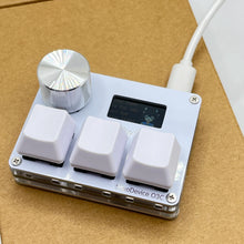 Load image into Gallery viewer, O3C SayoDevice OSU O3C Rapid Trigger Hall Switches Magnetic Pink Switches Keyboard With Knob Screen Copy Paste Shotcut