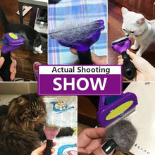 Load image into Gallery viewer, Cat & Dog Hair Removal Comb β Professional Grooming Brush for Shedding Control, Massage & Cleaning | Stainless Steel Deshedding Tool