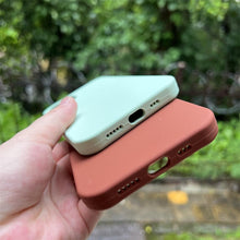 Load image into Gallery viewer, Unique Solid Color Soft Silicone Phone Cases For iPhone 13 12 11 14 Pro Max X XR XS Case For iPhone 12 13 Pro 7 8 SE Cover Silicone Phone Cover Ultra Slim Shockproof Protective Case for iPhone 14