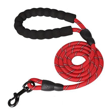 将图片加载到图库查看器,Reflective Dog Leash – Heavy Duty Traction Rope with Padded Handle for Strong Dogs