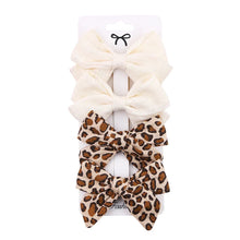 Load image into Gallery viewer, 4Pcs Baby Bows Hair Clips Cotton Linen Hairpins for Girls
