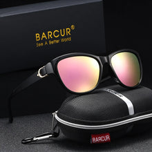 Load image into Gallery viewer, BARCUR Polarized Men’s Fashion Sunglasses – Elliptical Gradient TAC Lens with UV400 Protection – Lightweight Stainless Steel Frame Stylish Summer Eyewear for Travel Driving & Outdoor Gift Occasions