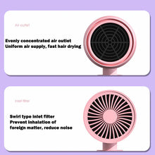 Load image into Gallery viewer, Folding Hairdryer With Carrying Bag Hot Air Anion Hair Care For Home MIni Travel Hair Dryer Blow Drier Portable Hair Brush Dryer