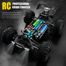 Load image into Gallery viewer, 1:16 70KM/H Or 50KM/H 4WD RC Car With LED Remote Control Cars High Speed Drift Monster 4x4 Truck for Kids vs Wltoys 144001 Toys