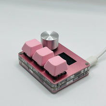 Load image into Gallery viewer, O3C SayoDevice OSU O3C Rapid Trigger Hall Switches Magnetic Pink Switches Keyboard With Knob Screen Copy Paste Shotcut