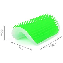 Load image into Gallery viewer, Cat Corner Brush Comb Massager with Catnip β Self-Grooming Wall Arch Scratcher & Hair Removal Tool for Cats