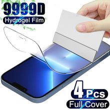 Load image into Gallery viewer, 4PCS Film For iPhone 13 12 11 14 Pro Max Full Cover Screen Protector For iPhone X XR XS Max 6 7 8 14 Plus SE Not Glass Anti-Scratch Shockproof Protection Screen Cover Shield