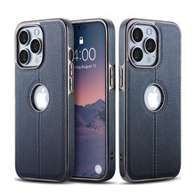 Load image into Gallery viewer, Luxury Texture Leather Case for iPhone 14 Pro MAX Plus Case With Hole Silicone Full Protection Back Cover Thin Flexible Soft Grip Luxury PU Leather Cover Durable Anti-Scratch Full Phone Cases