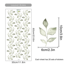 Load image into Gallery viewer, Boho Flowers Wall Stickers Child Watercolor Bedroom Living Room Home Decor Art Eco-frienly Removable Decals PVC Murals
