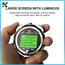 将图片加载到图库查看器,Professional Digital Stopwatch 0.001s Precision Luminous Countdown Timer 100/200 Channels Memory Referee Training Running Timer